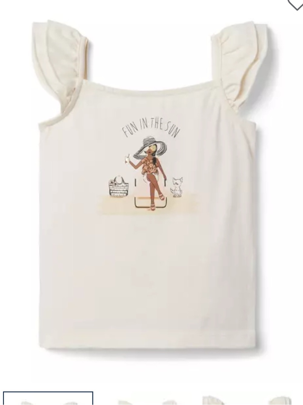 Janie and Jack Fun In The Sun Ruffle Sleeve
Top